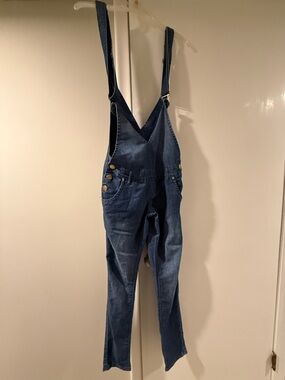Queen Premium Denim Dark  Blue Denim Overalls with Adjustable Straps